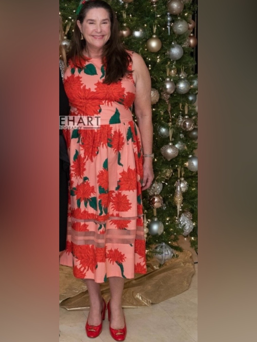 Carolina Herrera Floral A-Line Midi Dress - Picture 10 of 10